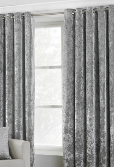 Verona Eyelet, Silver - Ready Made Curtains